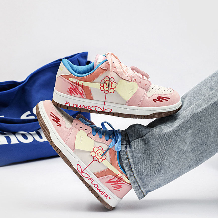 Whimsical Patchwork Sneaker