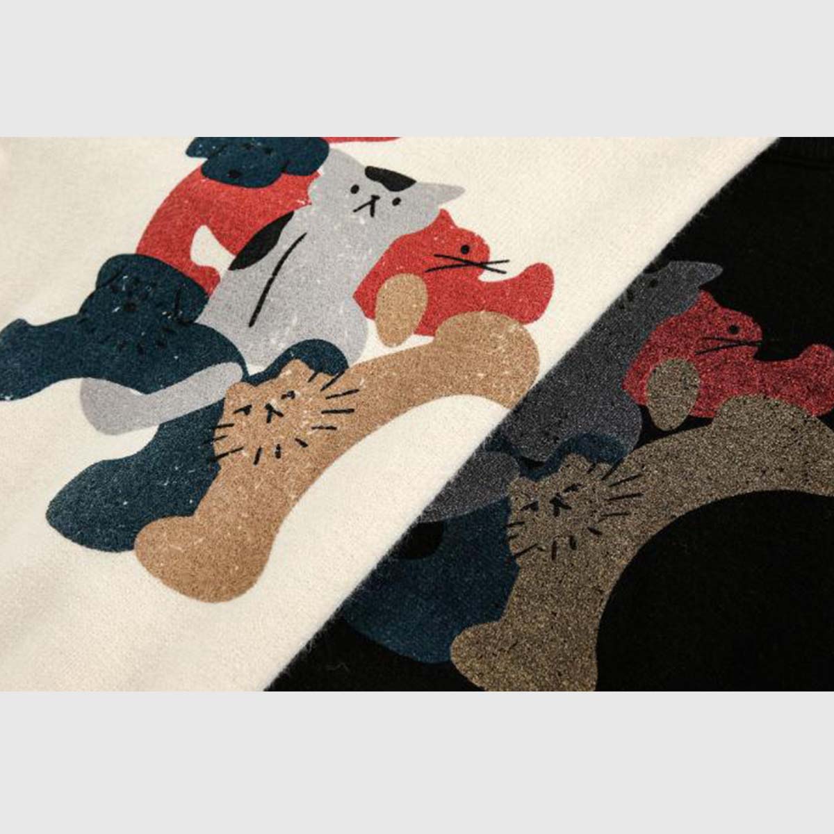 Playful Boxing Cats Sweater