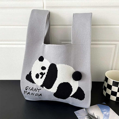 Knit Panda Chic Tote