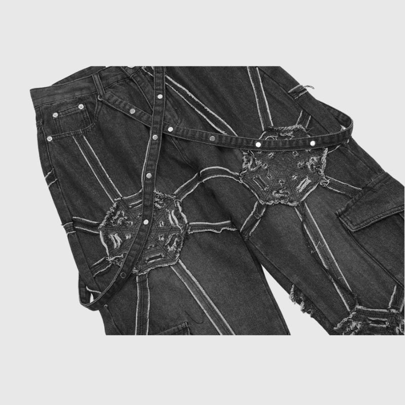 Heavy Weight Spiderweb Jeans