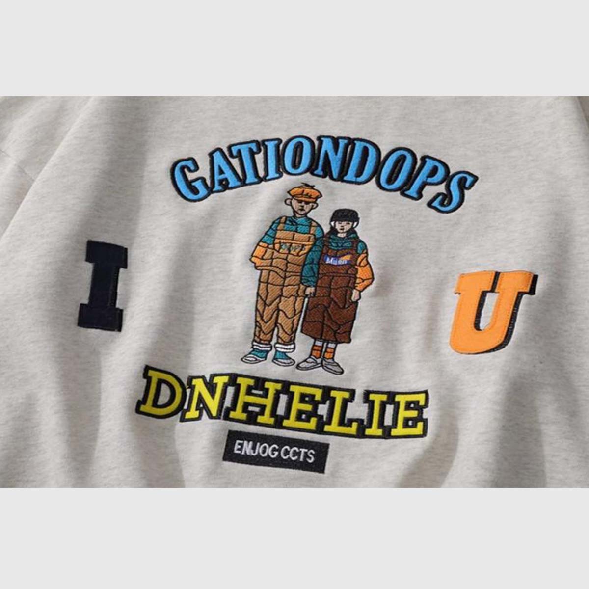 Cartoon Embroidered Sweatshirt