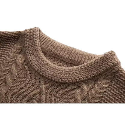 Twist Embroidered Knit Pullover