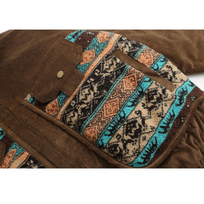 Vintage Ethnic Patchwork Cotton Coat