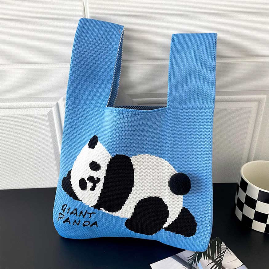 Knit Panda Chic Tote