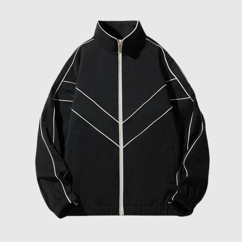 Street Style Stand Collar Jacket