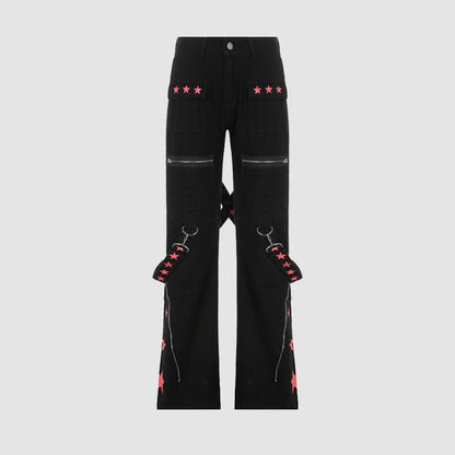 Y2K Star Print Jeans