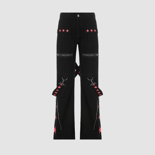 Y2K Star Print Jeans