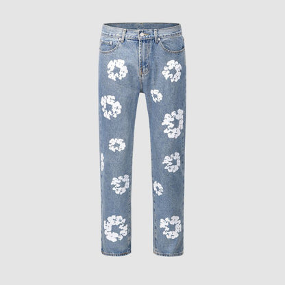 Kapok Pattern Printed Jeans