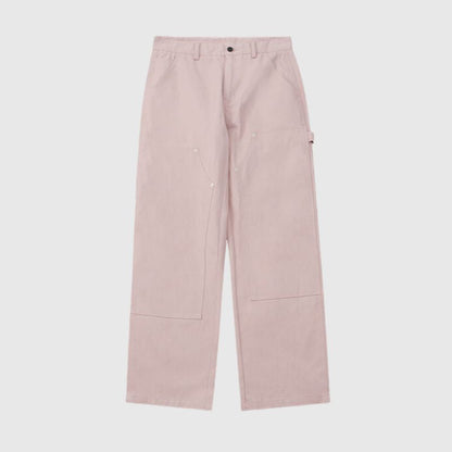 Wide Leg Solid Color Cargo Pants