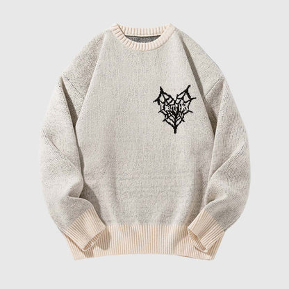 Graphic Embroidered Sweater