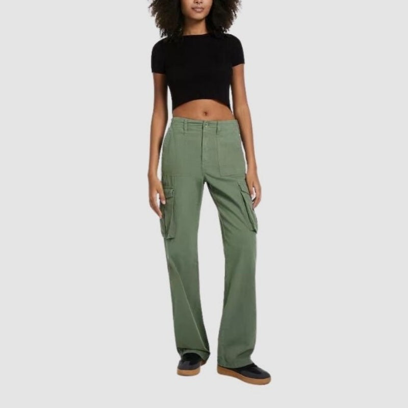 High Waist Casual Cargo Pants