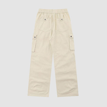 Pleated Multi Pocket Patch Cargo Pants