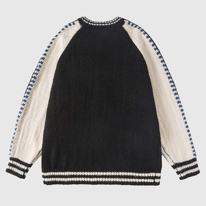 Vintage Varsity Knit Cardigan