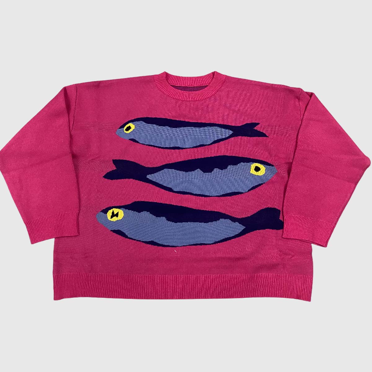 Fluffy Knit Fish Sweater