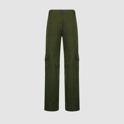 Pocket Patch Painted Design Cargo Pants