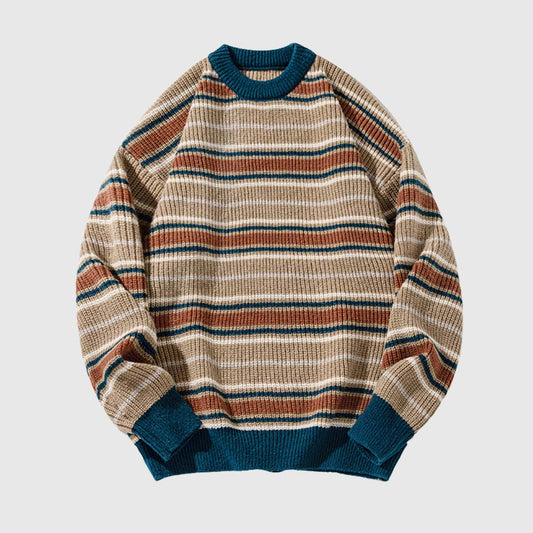 Vintage Striped Knit Sweater