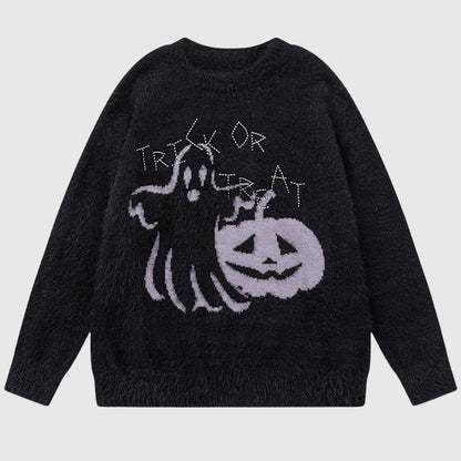 Halloween Ghost Knit Sweater