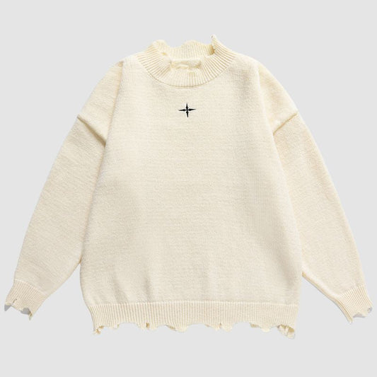 Irregular Hem Knit Sweater