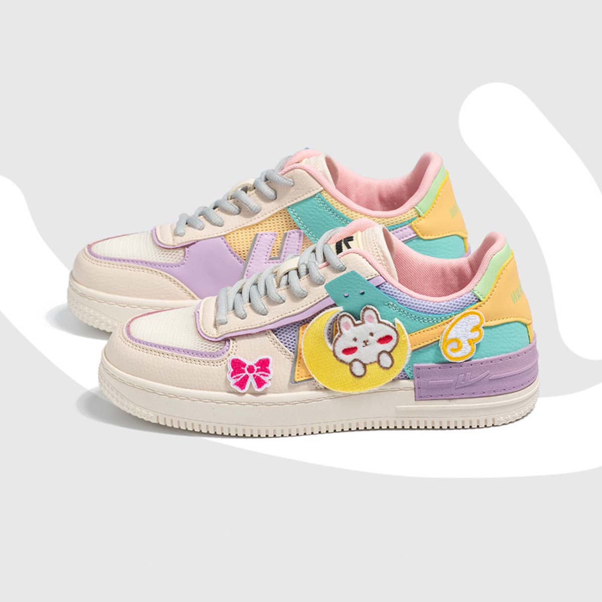 Pastel Cartoon Sneakers