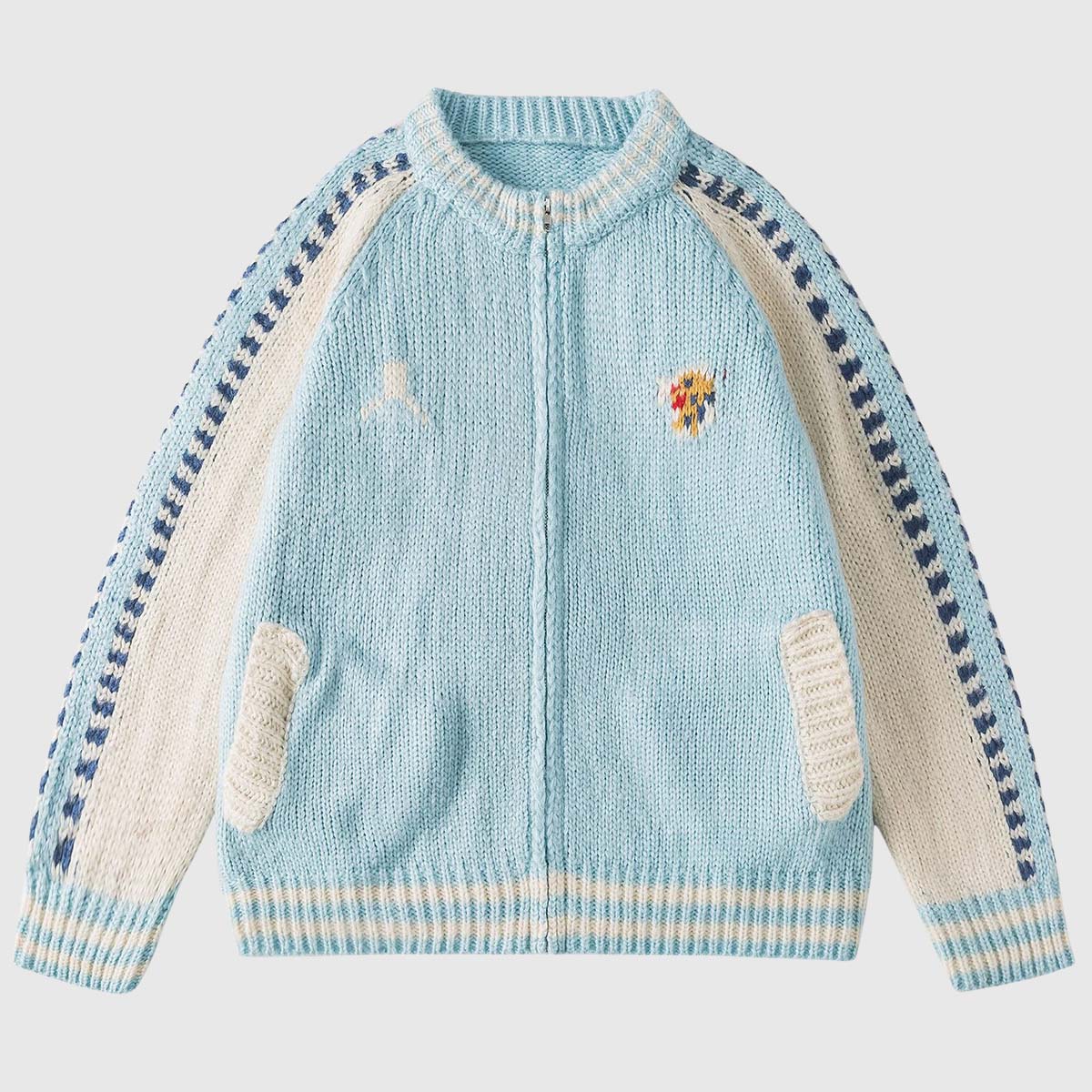 Vintage Varsity Knit Cardigan