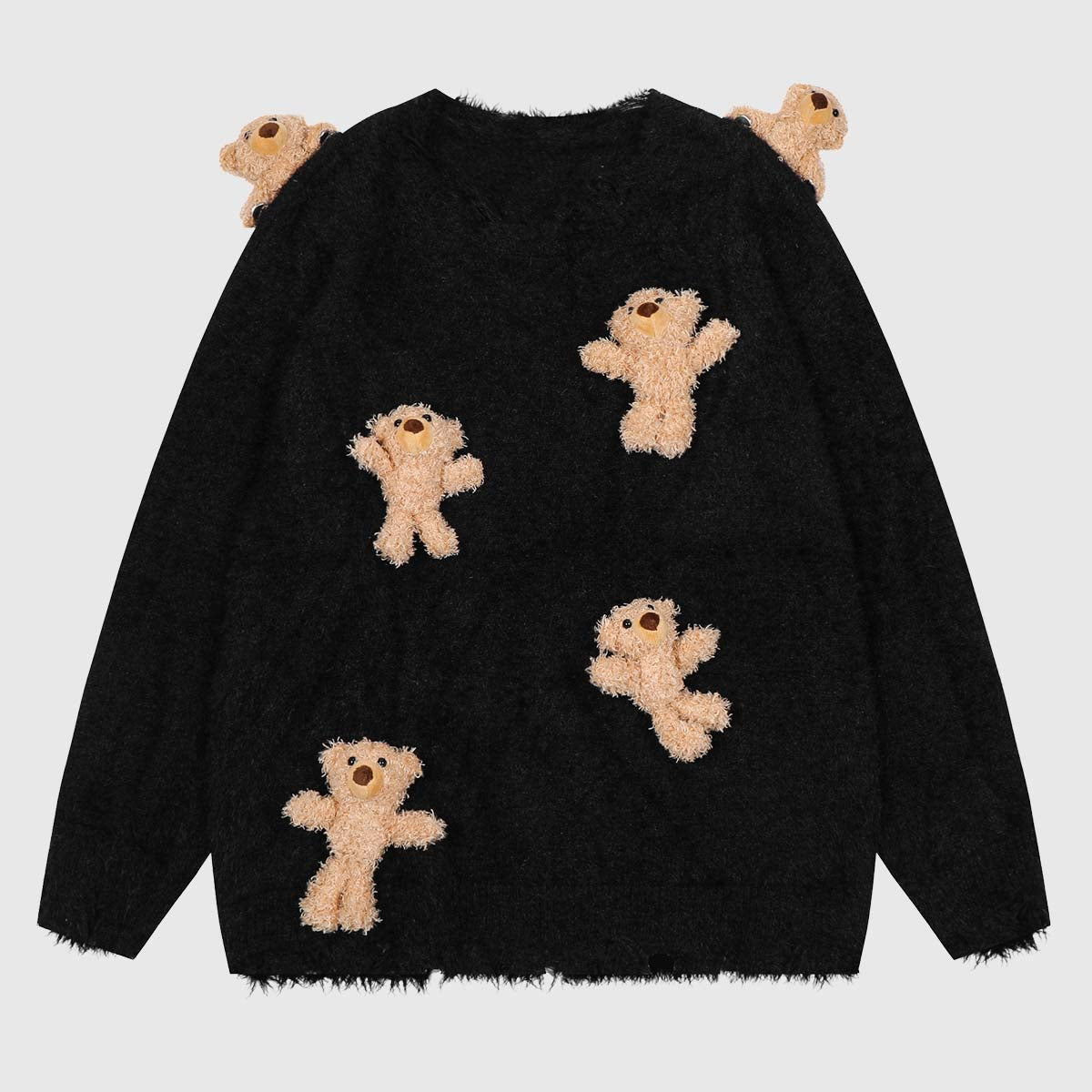 Detachable Bear Knit Sweater