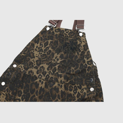 Vintage Leopard Overalls