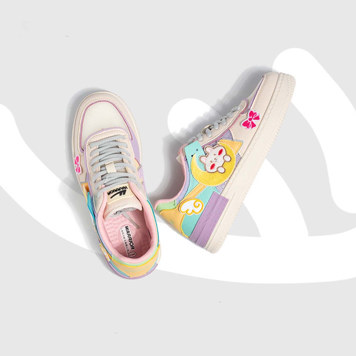 Pastel Cartoon Sneakers