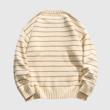 Classic Striped Crew Neck Sweater