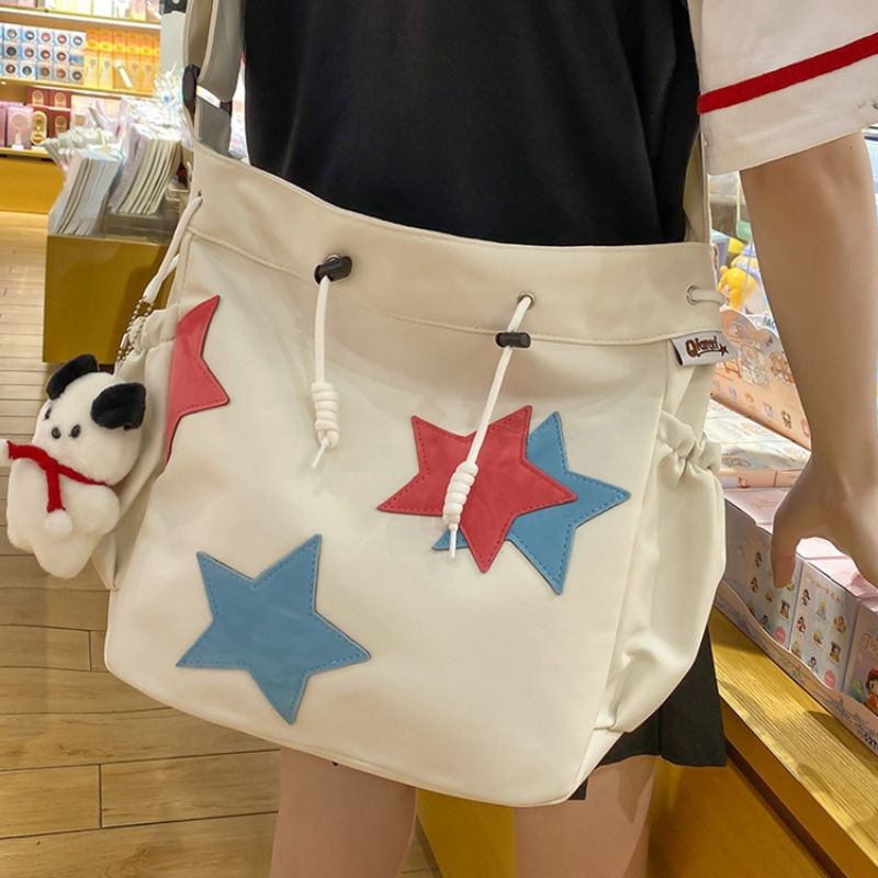 Casual Contrast Shoulder Bag