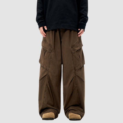 Vintage Solid Cargo Pants