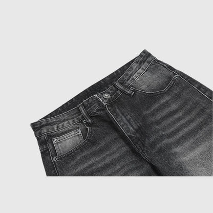 Distressed Raw Edge Jeans