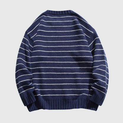 Classic Striped Crew Neck Sweater