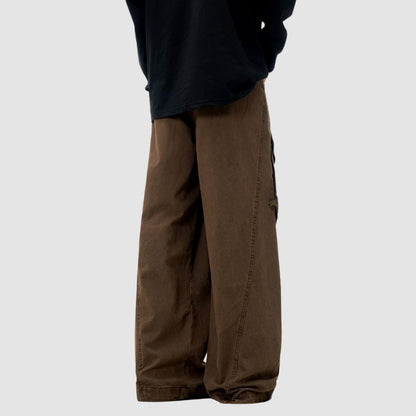 Vintage Solid Cargo Pants