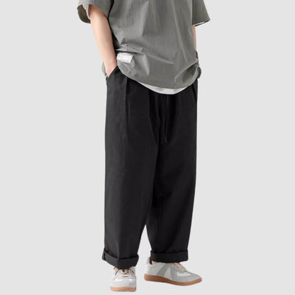 Outdoor Pleated Design Straight Leg Cargo Pants