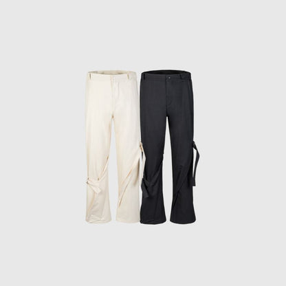 Hiphop Strappy Design Cargo Pants