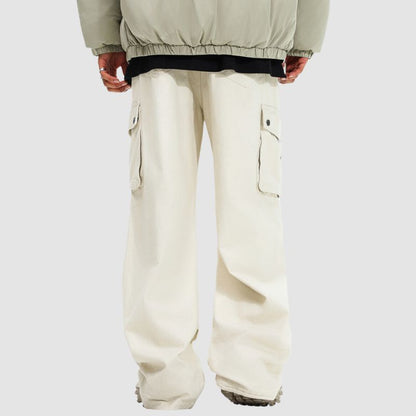 Pleated Multi Pocket Patch Cargo Pants