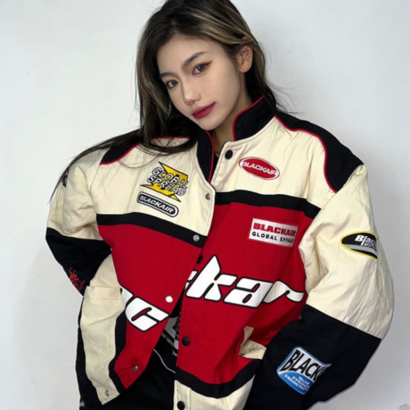 Full Embroidered Vintage Racing Jacket