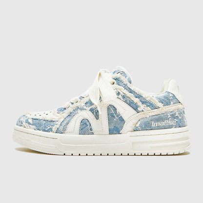 Denim Patchwork Sneakers