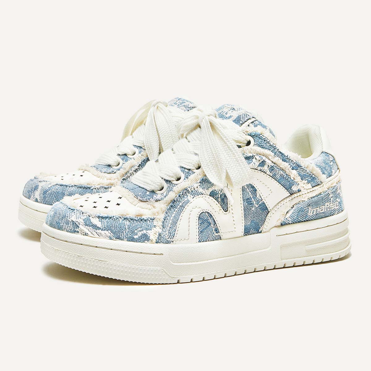 Denim Patchwork Sneakers