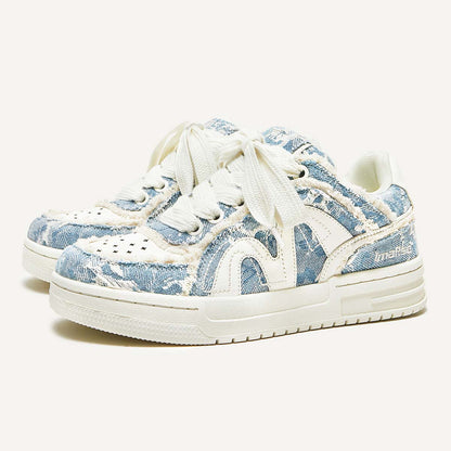 Denim Patchwork Sneakers