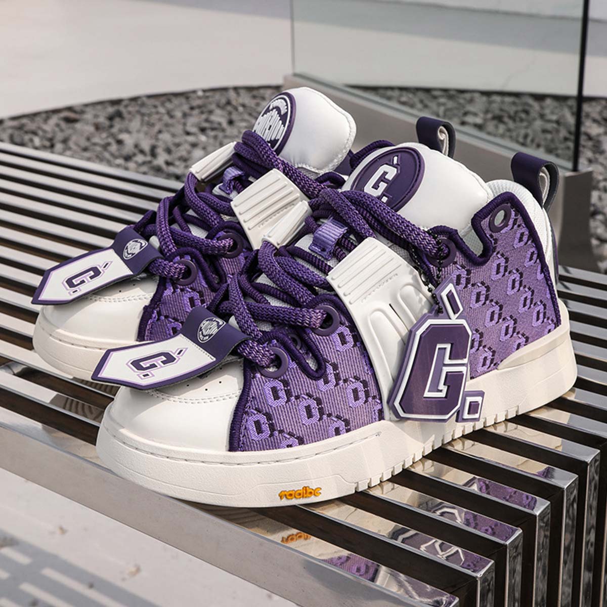 Purple Retro Sneakers